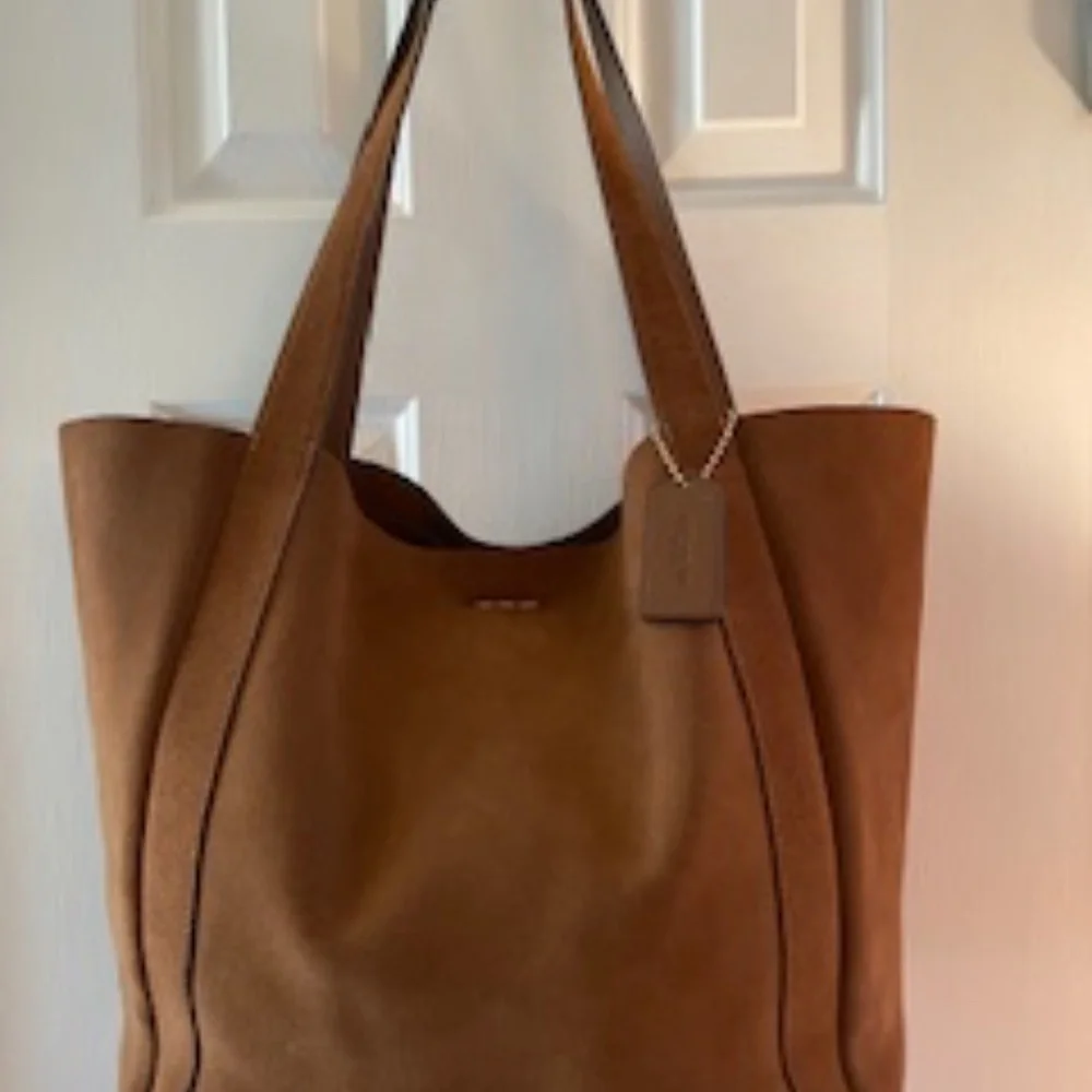 COACH Hadley Suede Tote Bag - Picture 9 of 9